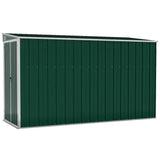 Wall-mounted Garden Shed Green 118x288x178 cm Galvanised Steel