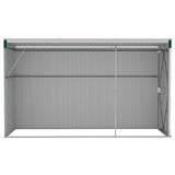 Wall-mounted Garden Shed Green 118x288x178 cm Galvanised Steel