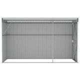 Wall-mounted Garden Shed Green 118x288x178 cm Galvanised Steel