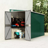 Wall-mounted Garden Shed Green 118x288x178 cm Galvanised Steel