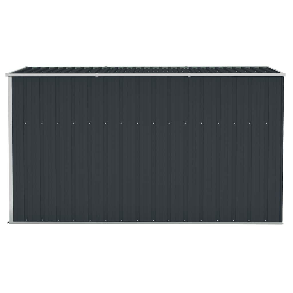 Wall-mounted Garden Shed Anthracite 118x288x178 cm Steel