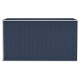 Wall-mounted Garden Shed Anthracite 118x288x178 cm Steel
