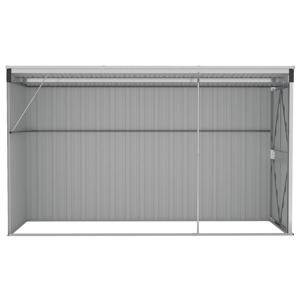 Wall-mounted Garden Shed Anthracite 118x288x178 cm Steel