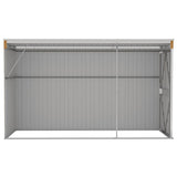 Wall-mounted Garden Shed Brown 118x288x178 cm Galvanised Steel