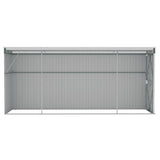Wall-mounted Garden Shed Green 118x382x178 cm Galvanised Steel
