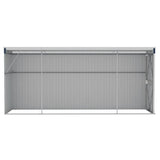 Wall-mounted Garden Shed Anthracite 118x382x178 cm Steel