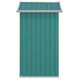 Garden Shed Green 126x97.5x177 cm Galvanised Steel