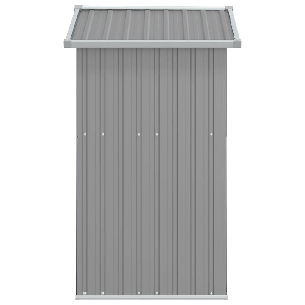 Garden Shed Grey 126x97.5x177 cm Galvanised Steel