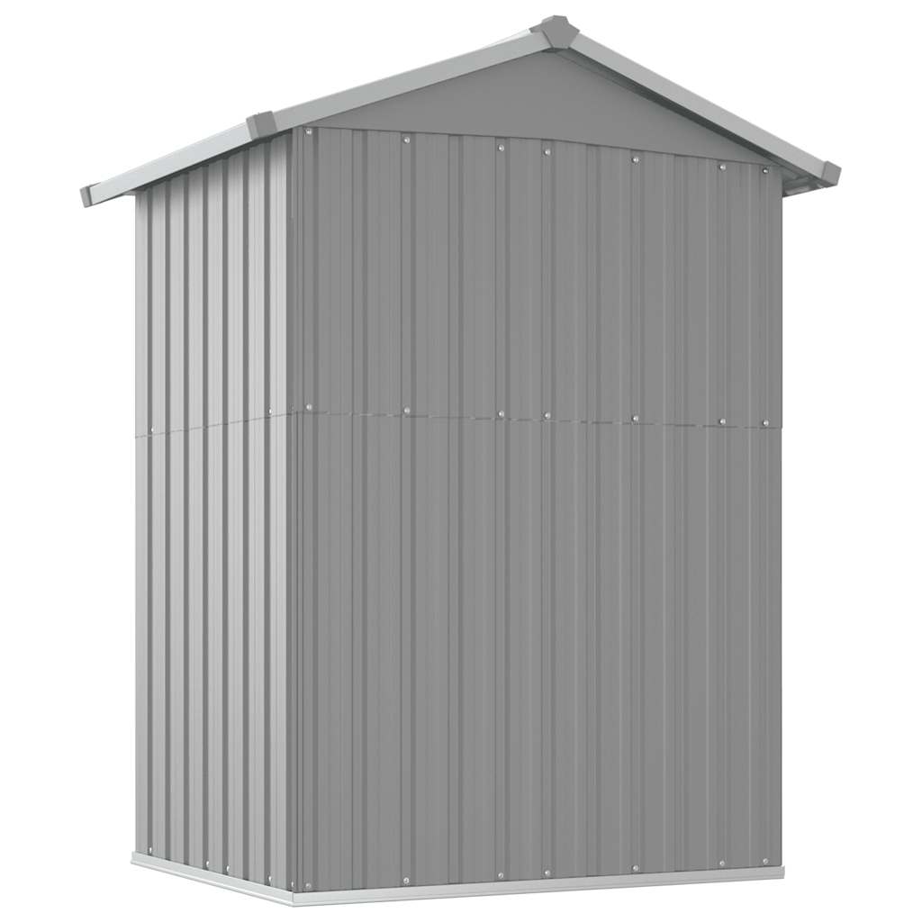 Garden Shed Grey 126x97.5x177 cm Galvanised Steel