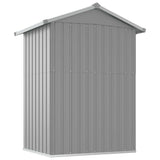 Garden Shed Grey 126x97.5x177 cm Galvanised Steel