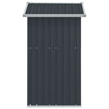 Garden Shed Anthracite 126x97.5x177 cm Galvanised Steel