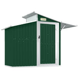 vidaXL Garden Shed Green 270x130x208.5 cm Galvanised Steel