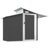 vidaXL Garden Shed Anthracite 270x130x208.5 cm Galvanised Steel