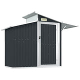 Garden Shed Anthracite 270x130x208.5 cm Galvanised Steel