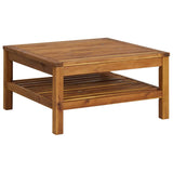 Coffee Table 65x65x35 cm Solid Acacia Wood