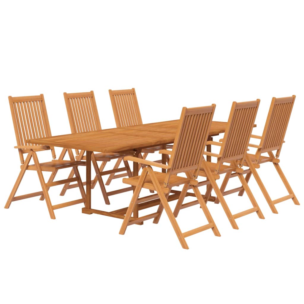 7 Piece Garden Dining Set Solid Wood Acacia 160-240 cm