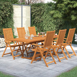 7 Piece Garden Dining Set Solid Wood Acacia 160-240 cm