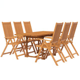 7 Piece Garden Dining Set Solid Wood Acacia