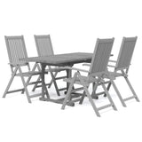 5 Piece Garden Dining Set Solid Wood Acacia