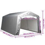 Storage Tent 300x600 cm Steel Grey
