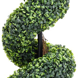 Artificial Boxwood Spiral Plant with Pot Green 117 cm