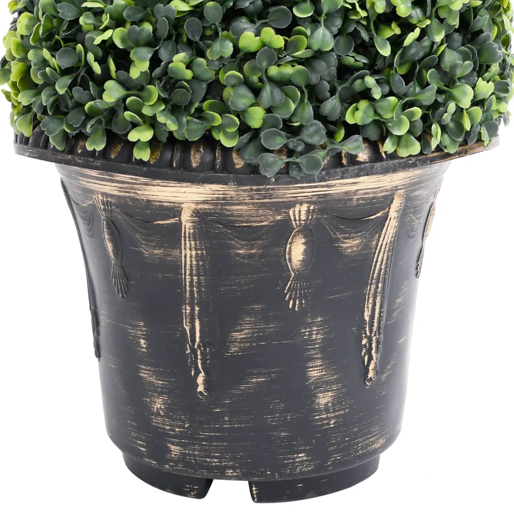 Artificial Boxwood Spiral Plant with Pot Green 89 cm