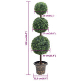 Artificial Boxwood Plant with Pot Ball Shaped Green 118 cm