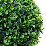 Artificial Boxwood Plants 2 pcs with Pots Ball Shaped Green 32 cm