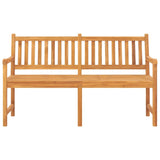vidaXL 3-Seater Garden Bench with Table 150 cm Solid Teak Wood
