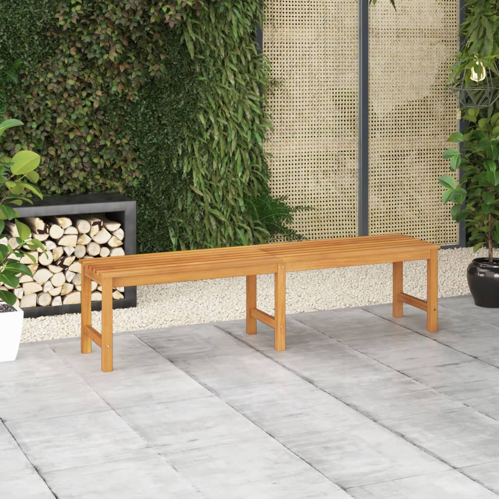 vidaXL Garden Bench 180 cm Solid Teak Wood