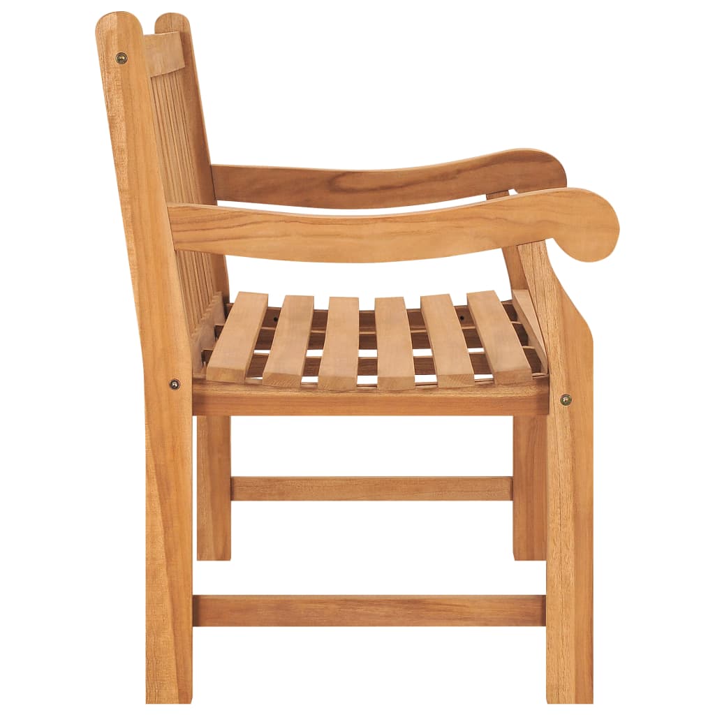 vidaXL Garden Bench 114 cm Solid Teak Wood