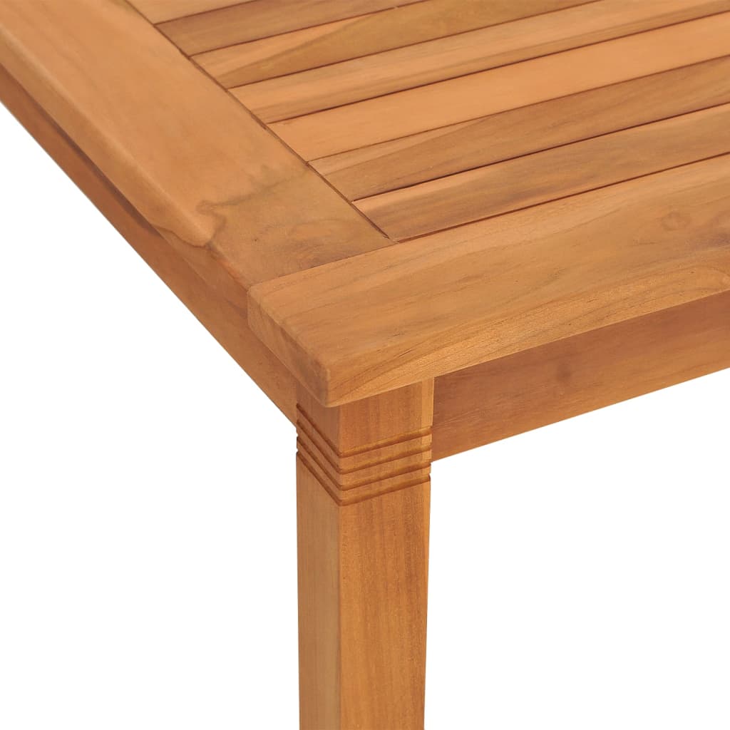 Garden Dining Table 150x90x75 cm Solid Wood Teak