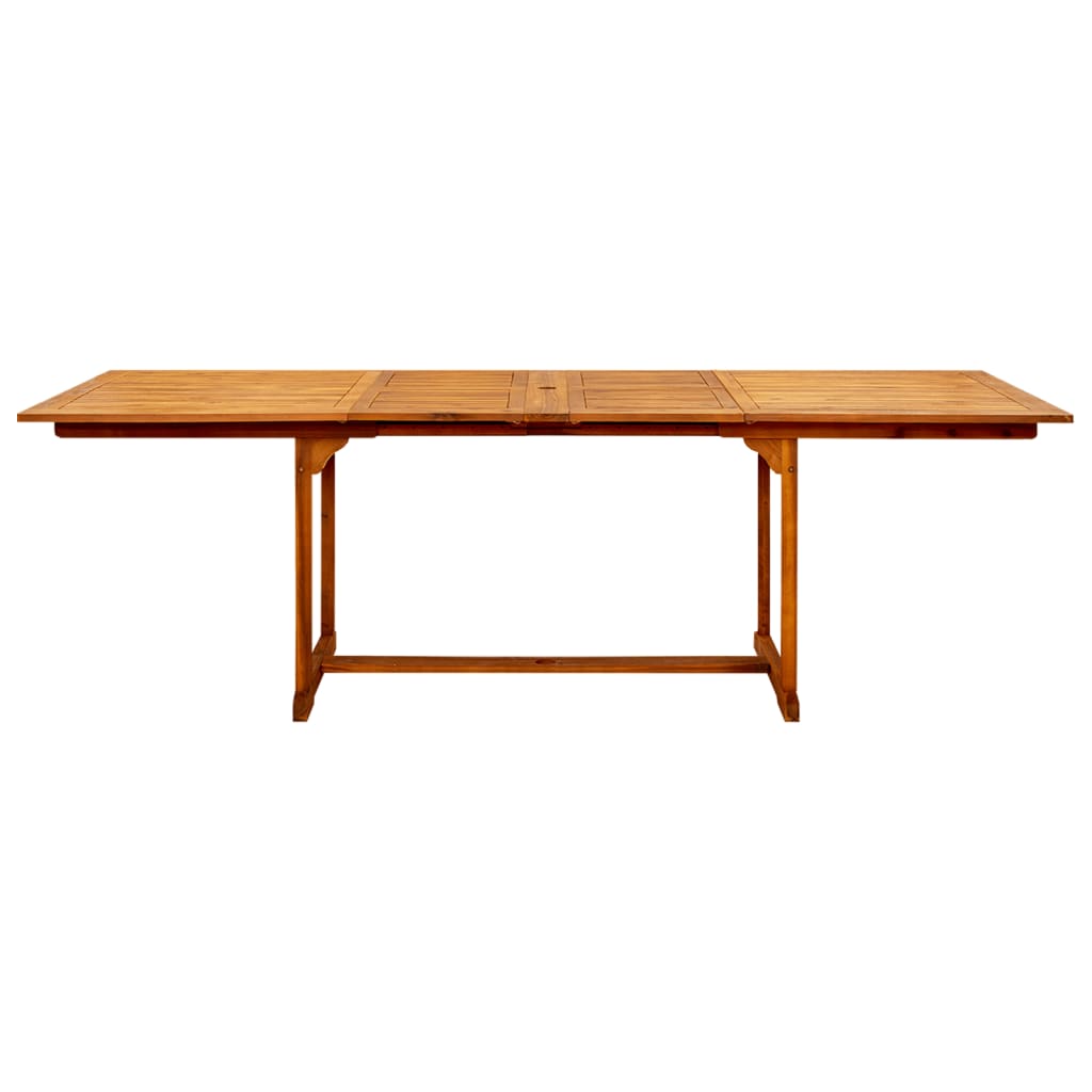 Garden Dining Table (160-240)x100x75 cm Solid Acacia Wood