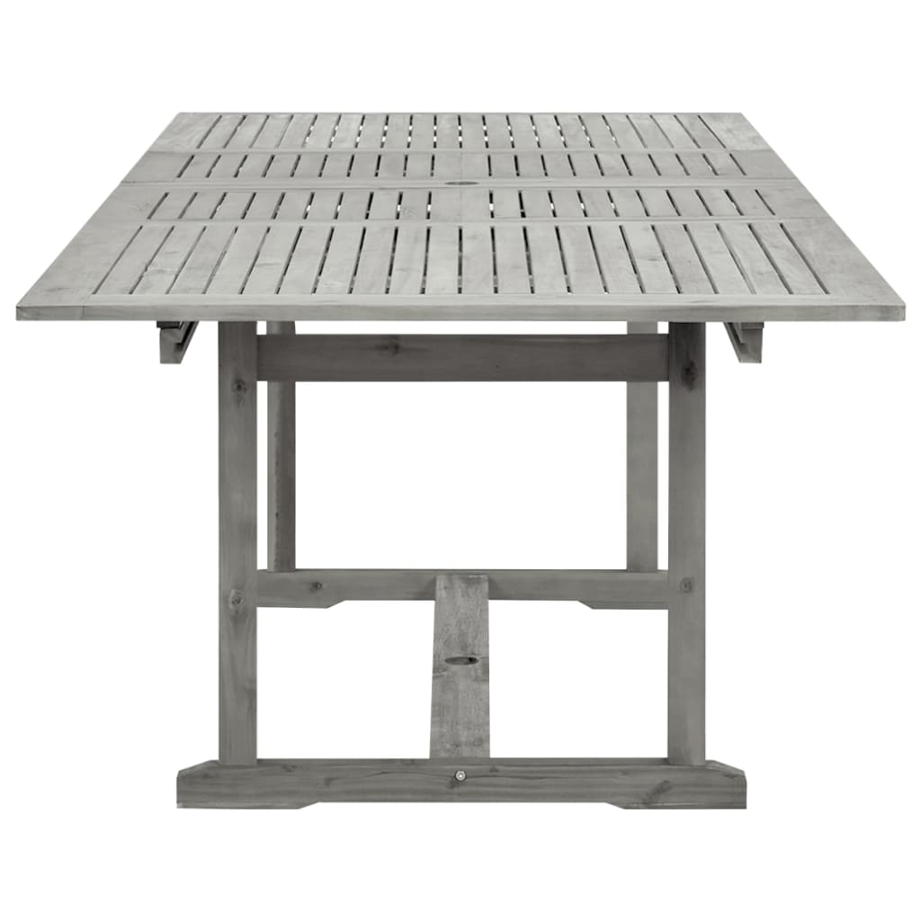 Garden Dining Table (160-240)x100x75 cm Solid Acacia Wood