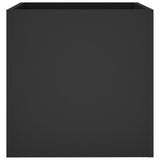 Planter Box Black 40x40x40 cm Engineered Wood