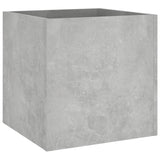 Planter Box Concrete Grey 40x40x40 cm Engineered Wood