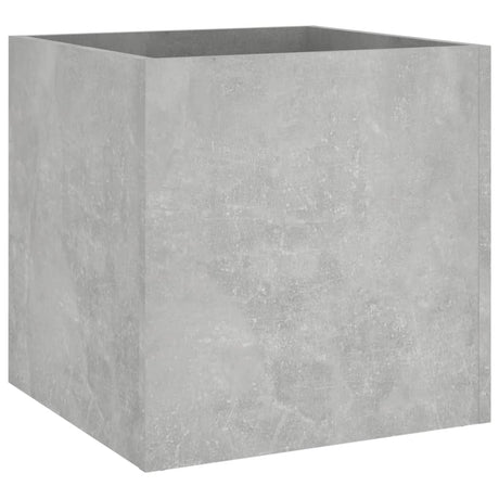 Planter Box Concrete Grey 40x40x40 cm Engineered Wood