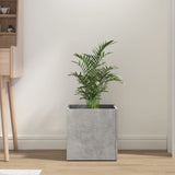 Planter Box Concrete Grey 40x40x40 cm Engineered Wood