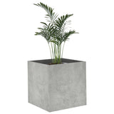 Planter Box Concrete Grey 40x40x40 cm Engineered Wood