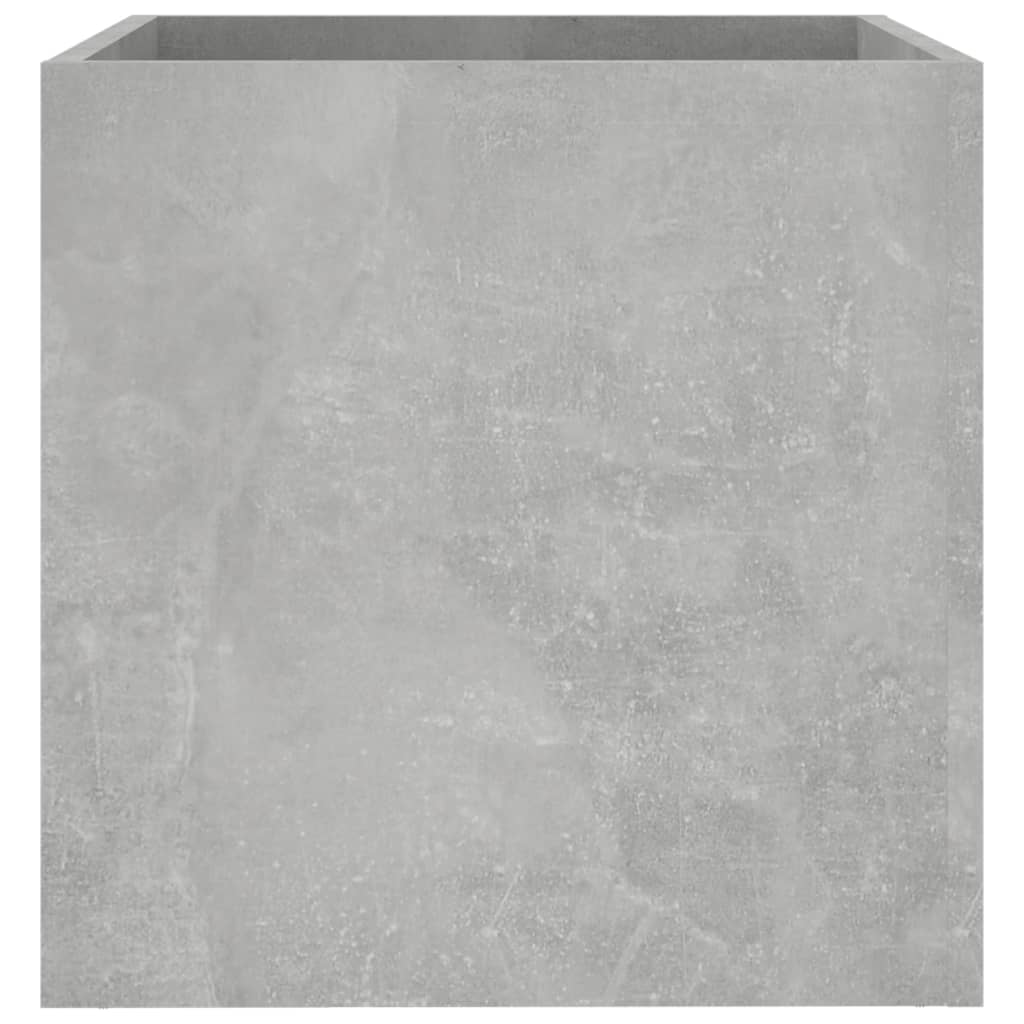 Planter Box Concrete Grey 40x40x40 cm Engineered Wood