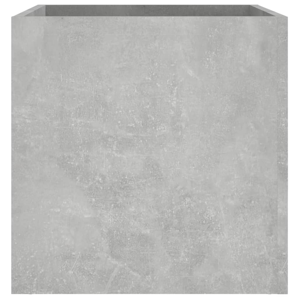 Planter Box Concrete Grey 40x40x40 cm Engineered Wood