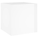 Planter Box High Gloss White 40x40x40 cm Engineered Wood