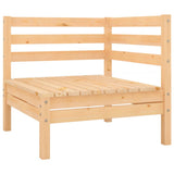 Garden Corner Sofa Solid Wood Pine