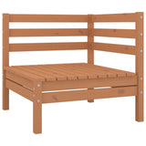 Garden Corner Sofa Honey Brown Solid Wood Pine