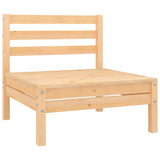 Garden Middle Sofa Solid Wood Pine