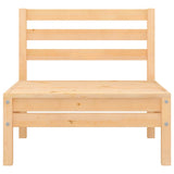 Garden Middle Sofas 4 pcs Solid Pinewood