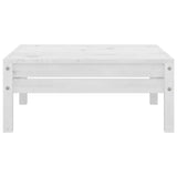 4 Piece Garden Lounge Set Solid Pinewood White