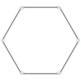 Garden Raised Bed 129x45 cm Galvanized Steel Silver