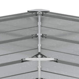 Garden Raised Bed 129x45 cm Galvanized Steel Silver