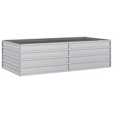 Garden Raised Bed 160x80x45 cm Galvanized Steel Silver